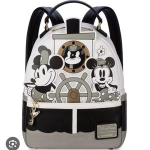 RARE Loungefly Disney Steamboat Willie Mini Backpack
